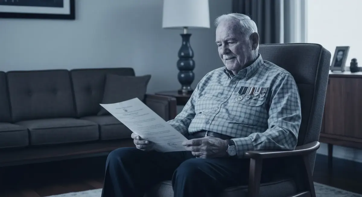 Older veteran reviewing VALife application documents and eligibility requirements.